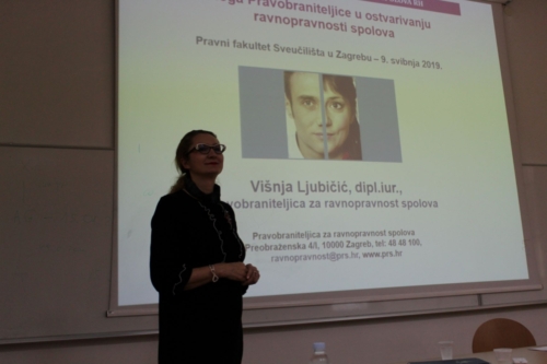 Predavanje na Pravnom fakultetu Sveučilišta u Zagrebu